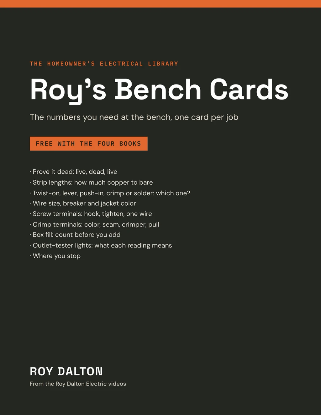 Roy's Bench Cards